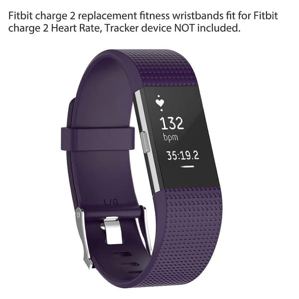 Justerbart silikonarmbånd med metallspenne for Fitbit Charge 2
