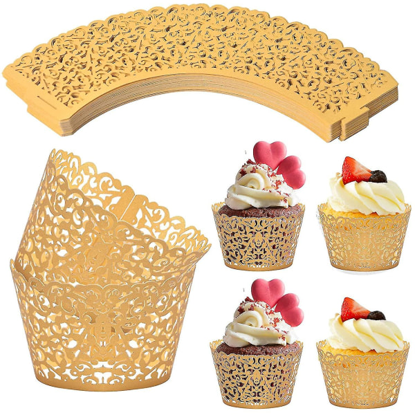 50 stk Cupcake-papir, Blondert Cupcake-former