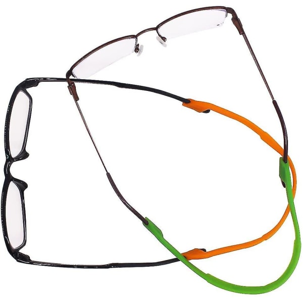 6-pakke Anti-skli Kids/voksen Brille Stropper Med 6 Par Øre Grip Kroker, Sikkerhetsglass Holdere Briller Retainer For Sports Menn Kvinner Øyebeskyttelse -6