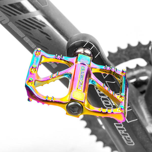 1 Par Väg Mountainbike Ultralätta Halksäkra Platta Pedaler Aluminiumlegering 3 Tätningslager Pedal Cnc För Mtb Cykel