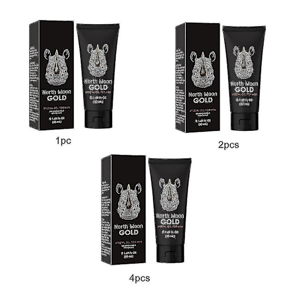 Rhino og specialgel til mænd, langvarig forsinkelse, forøgelse af størrelse 4pcs