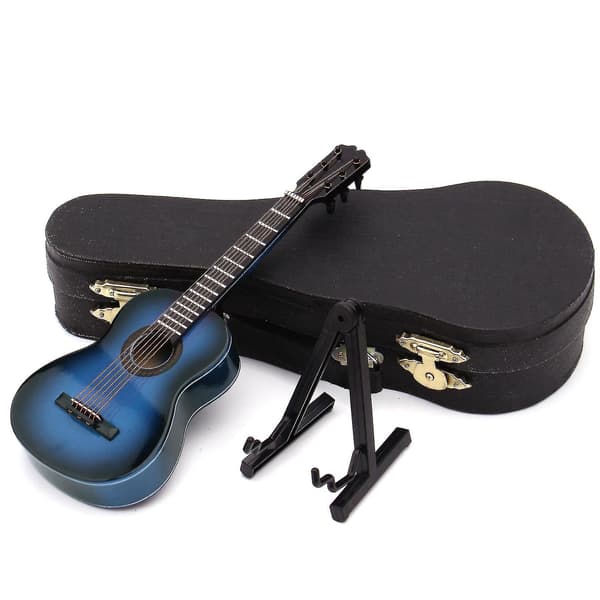 Dekorative miniatyrreplika gitarer Mini klassisk gitar/elektrisk gitar modell julepynt