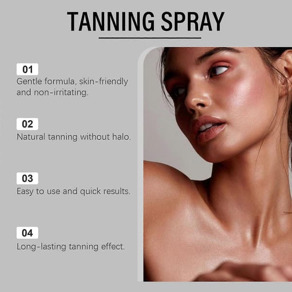 Selvbrunerspray, Solfri Bruningsmist Spray, Tan Accelerator Spray til hele kroppen