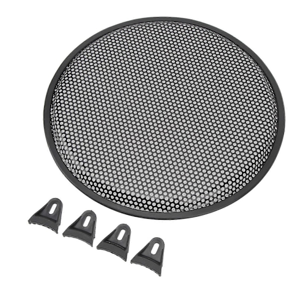 12 Tums Högtalargaller Järn Subwoofer Högtalare Cirkel Skydd Ljudnät Skydd för Bil Husbil