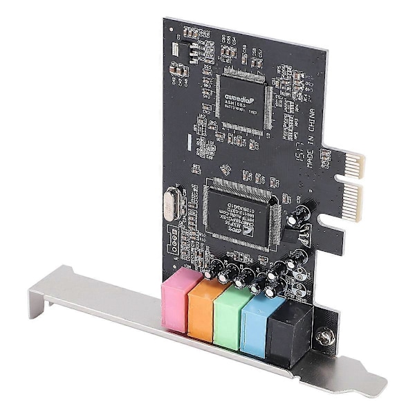 PCIe Lydkort 5.1, PCI Express Surround-kort 3D Stereo Lyd med Høy Lydytelse PC Lydkort CMI8738 Chip