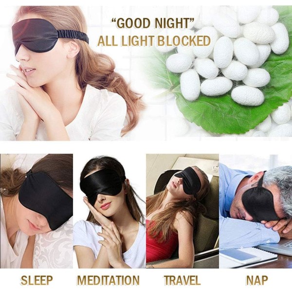 Sovemaske, Silke øjenmaske til sovende kvinder/mænd/piger