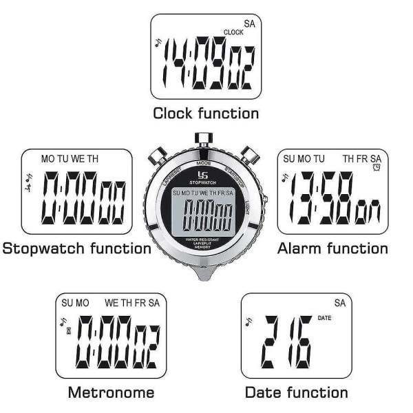 Stoppeklokke Split Memory Stoppeklokke Digital Stoppeklokke Timer