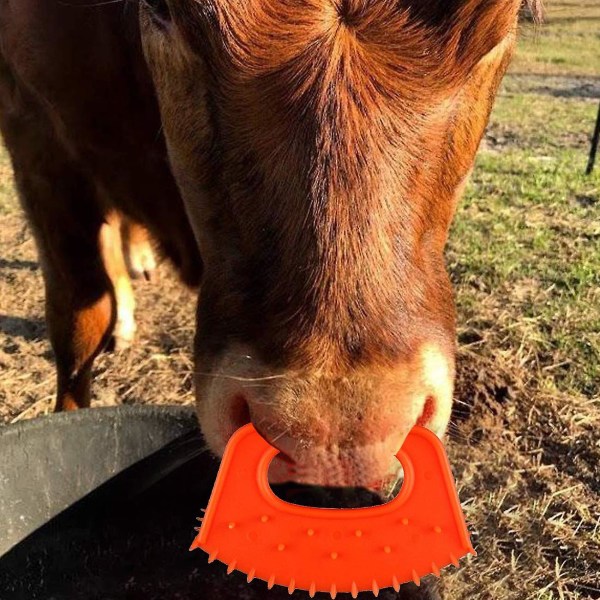 10 kpl vasikan vieroitusrenkaita, muovia maatilan karjan imua estävä nenäpidike