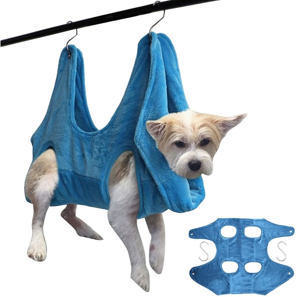 Hængekøje til kæledyr Hund Kat pleje Hængekøje fastspændingsposer Praktisk til badning Vask Badning Negleklipning