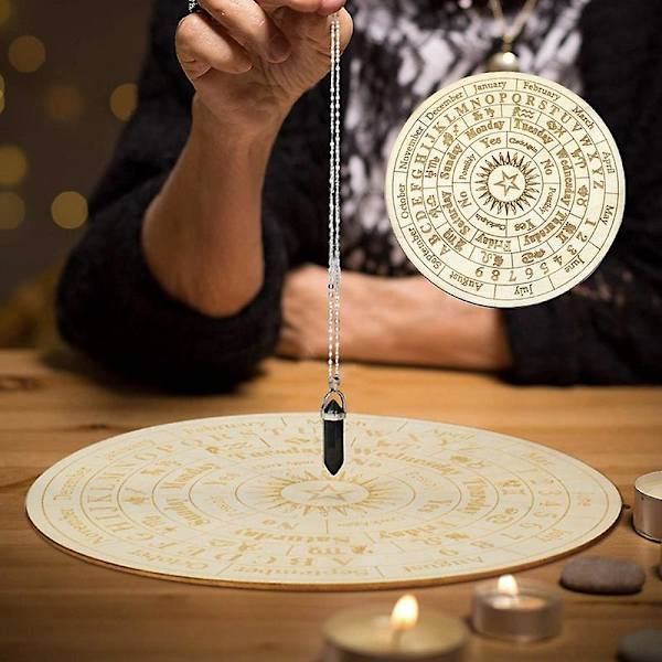 Trä Ouija-bräda Polerad Gråtafri Spådom Metafysisk Meddelandebräda För Hem Qinhai L