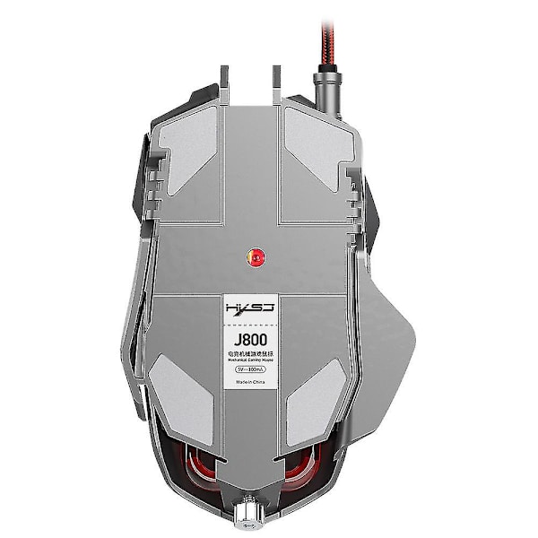 Wekity Ny Ledningsbaseret Mekanisk Gaming Mus, Lysende Ergonomisk 7-Tast Makro Definition Mus Føles Behagelig