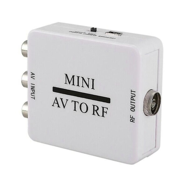 Mini HD videokonverterboks RCA Av Cvsb til Rf videoadapterkonverter