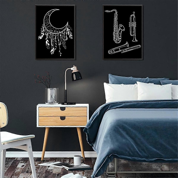 67 st Scratch Paper Art Set Barn Vuxna Scratchboard Hantverk Kit 50 Ark 21,6 x 27,9 cm A4 Svart Belagt Scratch Paper