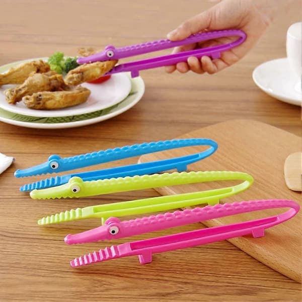 2 STK Plast Krokodilleform Matklyper Multifunksjonell Kake Brød Bbq Sukker