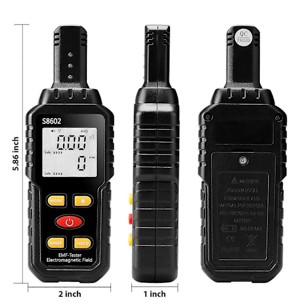 Strålingsdetektor Kerneteller Rør Dosimeter EMF Måler Monitor   Røntgen FP