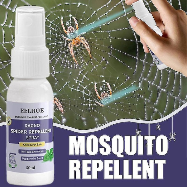 Tib Edderkoppspray - Langvarig og effektiv edderkoppkontroll - Avviser insekter 30ml