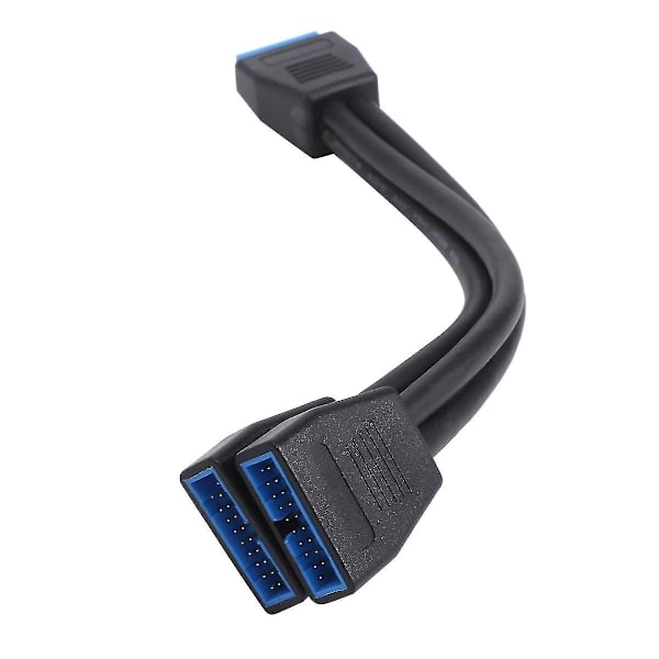 Emolevy USB 3.0 19pin/20pin Header 1 To 2 Extension Splitter -kaapeli 19pin sisäinen jatkopää