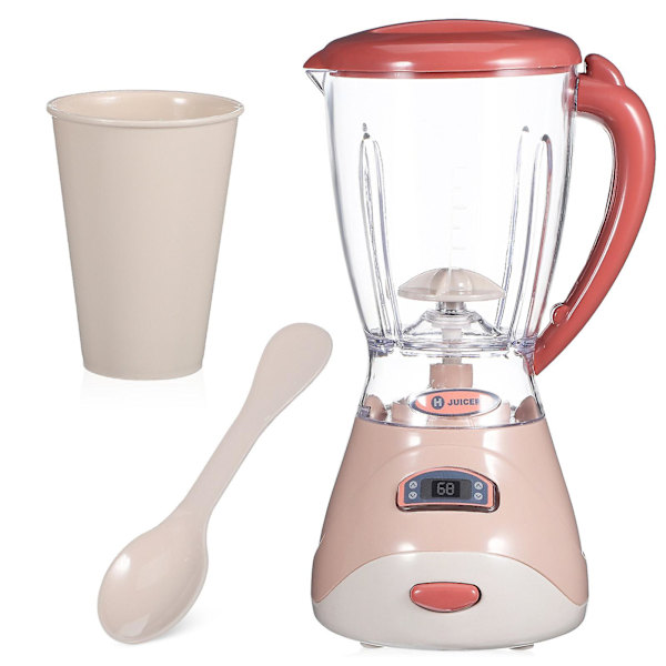 Lekeblender, Blenderleke for Barn, Lekestue-Sett, Saftpresse-Leke, Dukkehustøy, Lekestuetilbehør for Barn