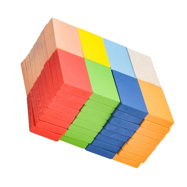 1 sæt 80 stk. Domino Standard Game Building Blocks Legetøj Funn