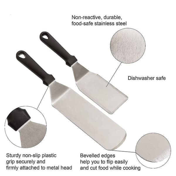 Spatula Turner Rustfritt Stål - Metallspatulasett