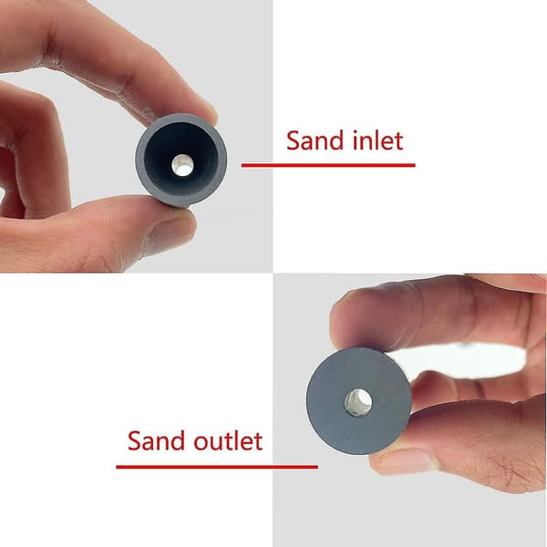 35x20x8mm B4c Bor Karbid Luft Sandblästermunstycke Sandblästring