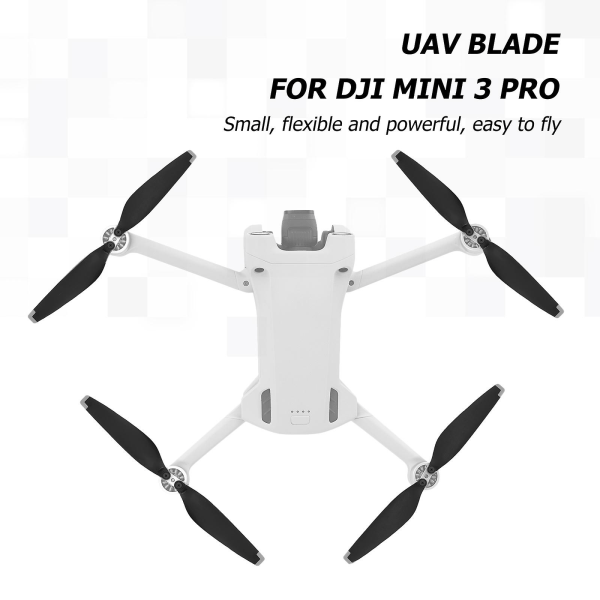 8 stk propellerer for Dji Mini 3, erstatningspropeller for Dji Mini 3 Pro drone, støydempende, hurtigutløsende blader, propellvifter