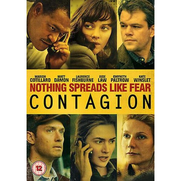 Contagion DVD (2012) Matt Damon Soderbergh (REGI) 12 år - Region 2