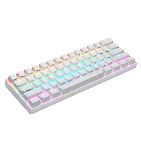 Anne Pro2 Bluetooth Rgb 61keys Mini Mekanisk Tastatur Sort Kailh Box Rød