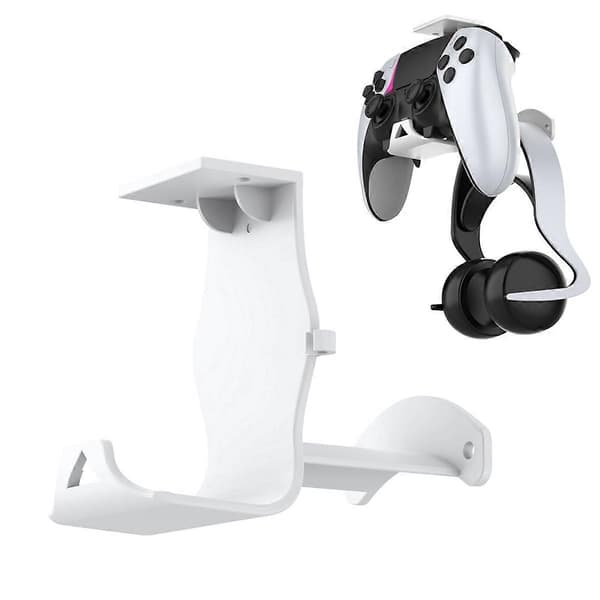 Väggmonterat Ställfäste för ///Switch Controller Headset Bordsbotten Förvaringsfäste Vit
