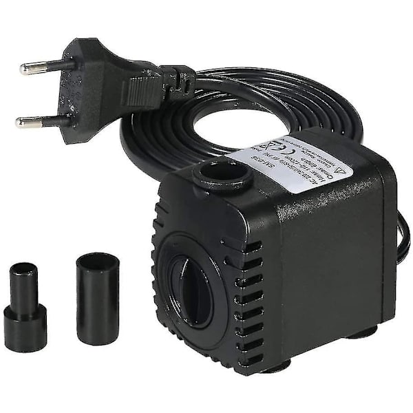 Nedsænkbar Vandpumpe, 600l/h 8w Vandpumpe, Til Akvarium Bordspringvand, Dam Vandhaver Og Hydroponiske Systemer, Med 2 Dyser, Ac220-240v(b