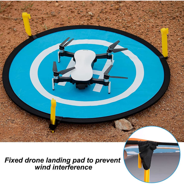 Drone Landing Pad 75cm Landing Pad For Drones Indoostrial Foldable Landing Pad Waterproof Foldable Landing Pad Takeoff Landing Helipad Pad For Dji Mav