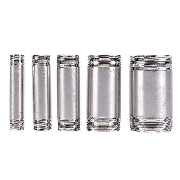 1/8 Quot; 1/4 Quot; 3/8 Quot; 1/2 Quot; 3/4 Quot; 1 Quot; -2 Quot; Bspt Male Length 60 80 100 150 200 300mm Barrel Nipple 201 304 Stainless Pipe Fitti SS304 200mm 2inch