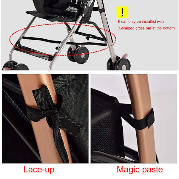 Baby Stroller Bunnkurv Diverse Oppbevaringspose Tilbehør Solid