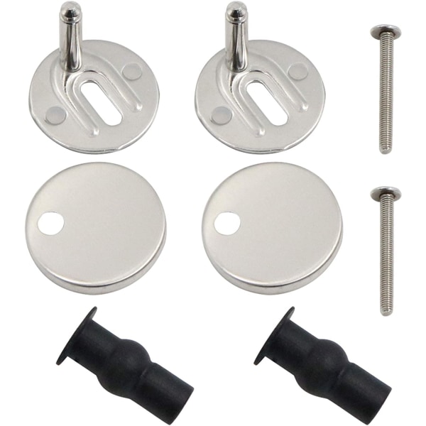 Stainless steel toilet seat hinge, universal accessory