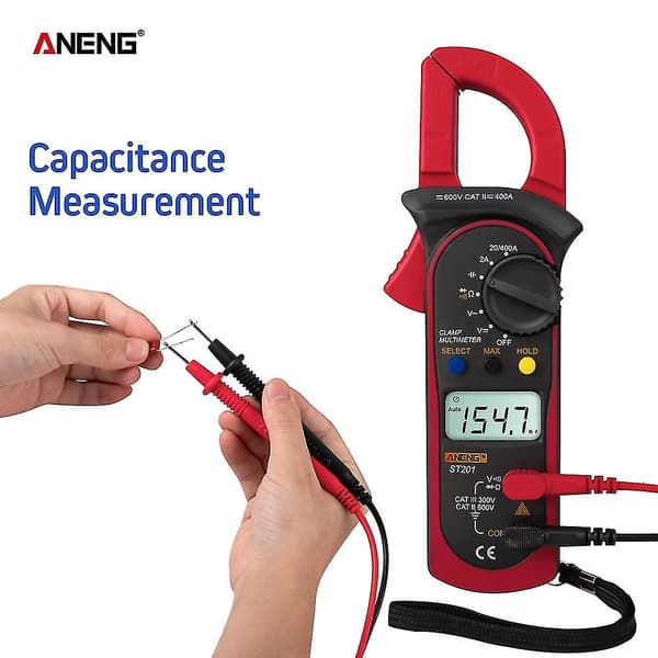 Aneng Digital Klemme Multimeter ST201 2000 Tællinger Meter Ammet