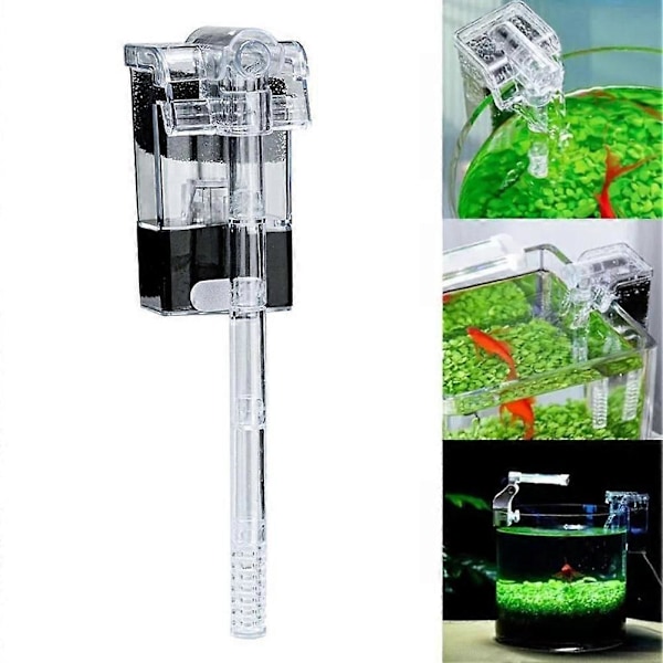 Mini Akvarium Tyst Filterpump Syre Nedsänkbar Vattenrenare Akvarium
