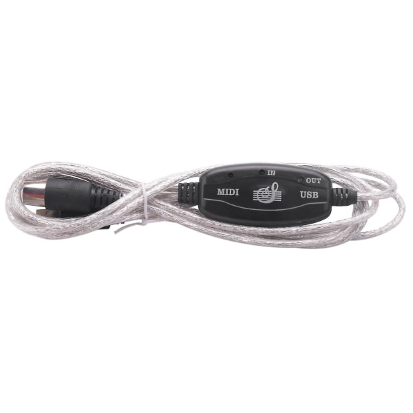 Midi till USB kabel omvandlarkontakt PC till synthesizer Musikadapter Musikstudio