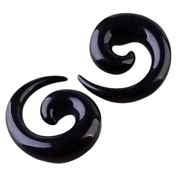 Stræksæt (Spiraler) fra 2-12mm, 6 stk black