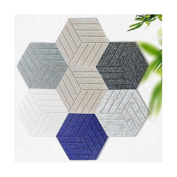 Ljudisoleringspaneler Hexagon Självhäftande, 12 st Akustikpanel, Ljuddämpande panel för studio av