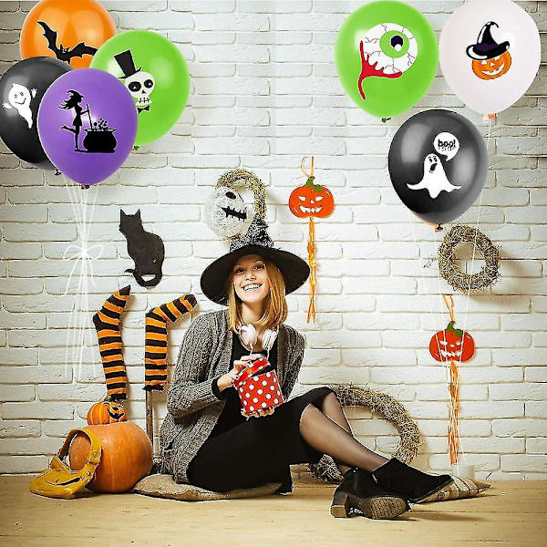 Halloween Punch Ballonger, Trick Or Treat Leksaker, Halloween Skola Klassrum Spel, Barn Goodie
