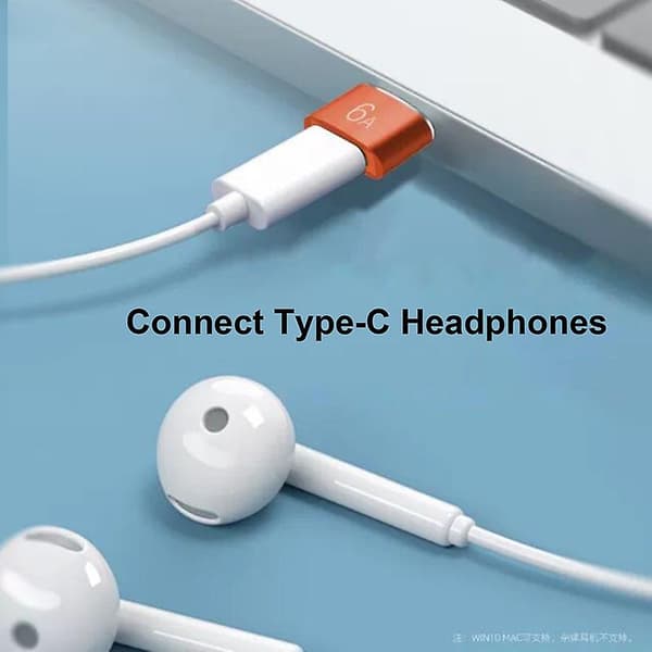 Type-c-sovitin Mini Fast Charging 6a Type-c naar USB 3.0 Man Adapteri OTG-liitin Laturille Black