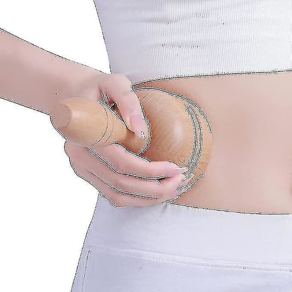 Handhållen Trä Svensk Kopp Med Rulle Trä Terapi Massage Koppar Lymfatisk Dränering Massager Kropp S