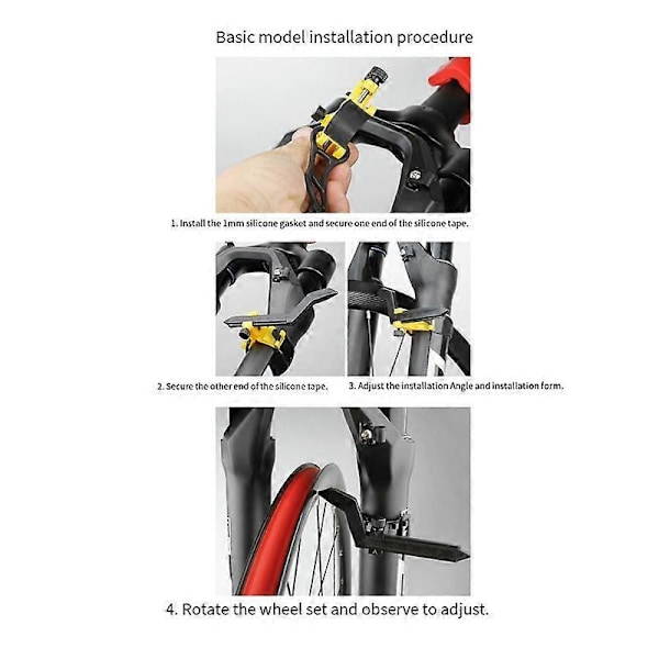 Mini Cykelhjul Opretningsstativ Cykelfælge Justeringsværktøj Cykelhjul Reparationsværktøj Cykeltilbehør Gul