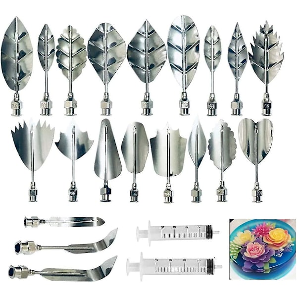 Gelatin Jelly Art Starter Kit, 3Ddekoreringsverktyg för blomkakor, set