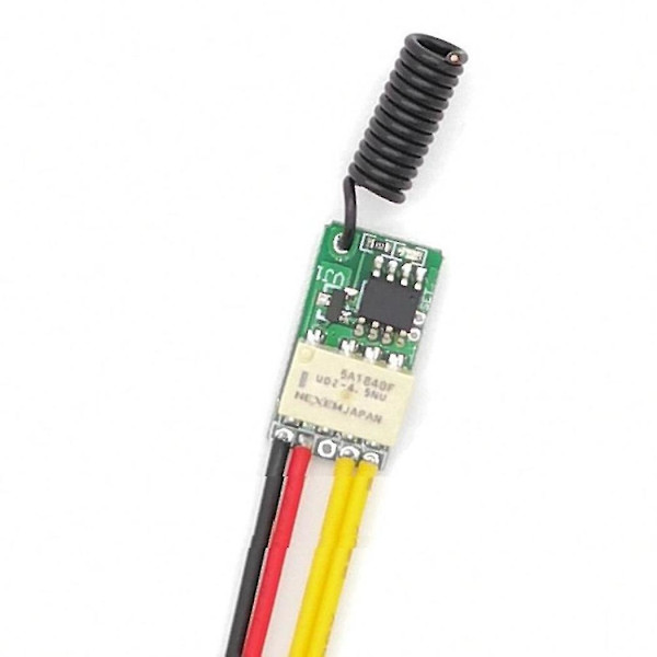 Mini-reläkontakt med knappsparande RF-trådlösa switchar DC3.7v-12v 433mhz Små fjärrswitchar