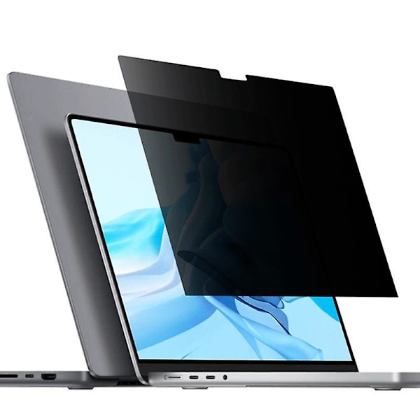 Anti-spionage Skyddsskärm i Härdat Glas för MacBook Pro 14 tum (2021) (A2442)/14 tum (2023) (A2779)