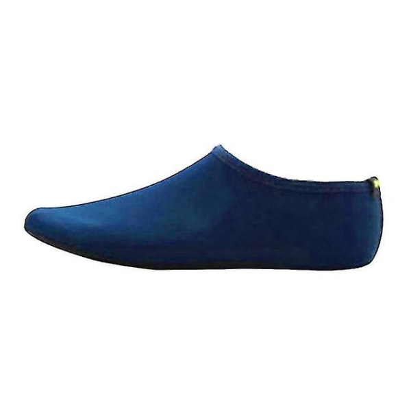 Unisex vannsko Svømming Dykkersokker Sommer Aqua Beach Sandal Flat Shoe Seaside Sklisikker joggesko Sokker Tøffel Navy Blue 38-40 XL