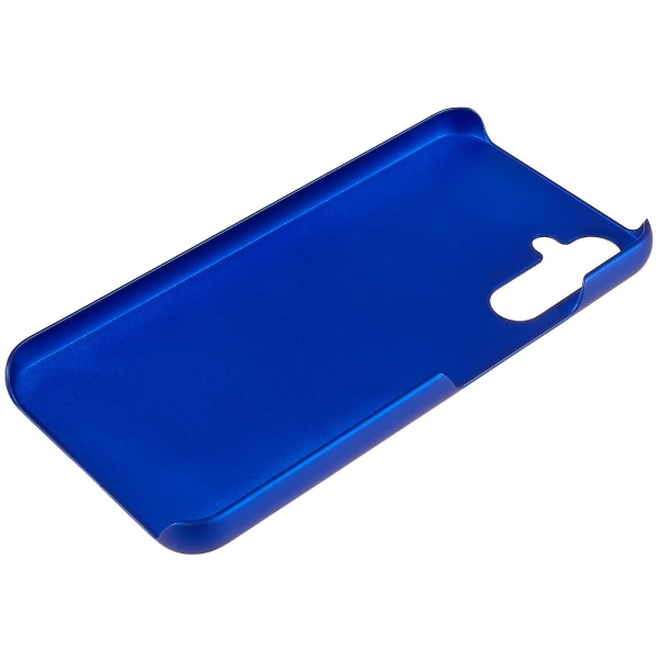 För Samsung Galaxy A34 5g Case Hårdplast Gummibelagd glansigt telefonskydd Cover Blue