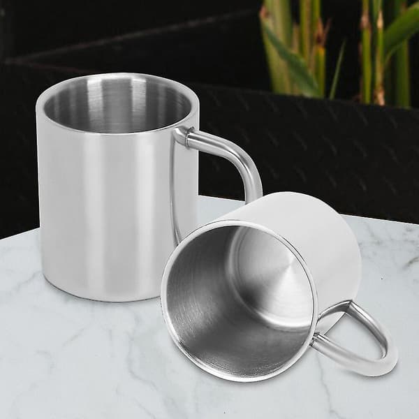 220ml Rostfritt Stål Mugg Kaffe Mugg