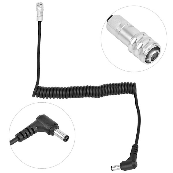 Dc til Bmpcc 4k 2pin stik strømkabel til Blackmagic Pocket Cinema batteri (vinkelhoved)